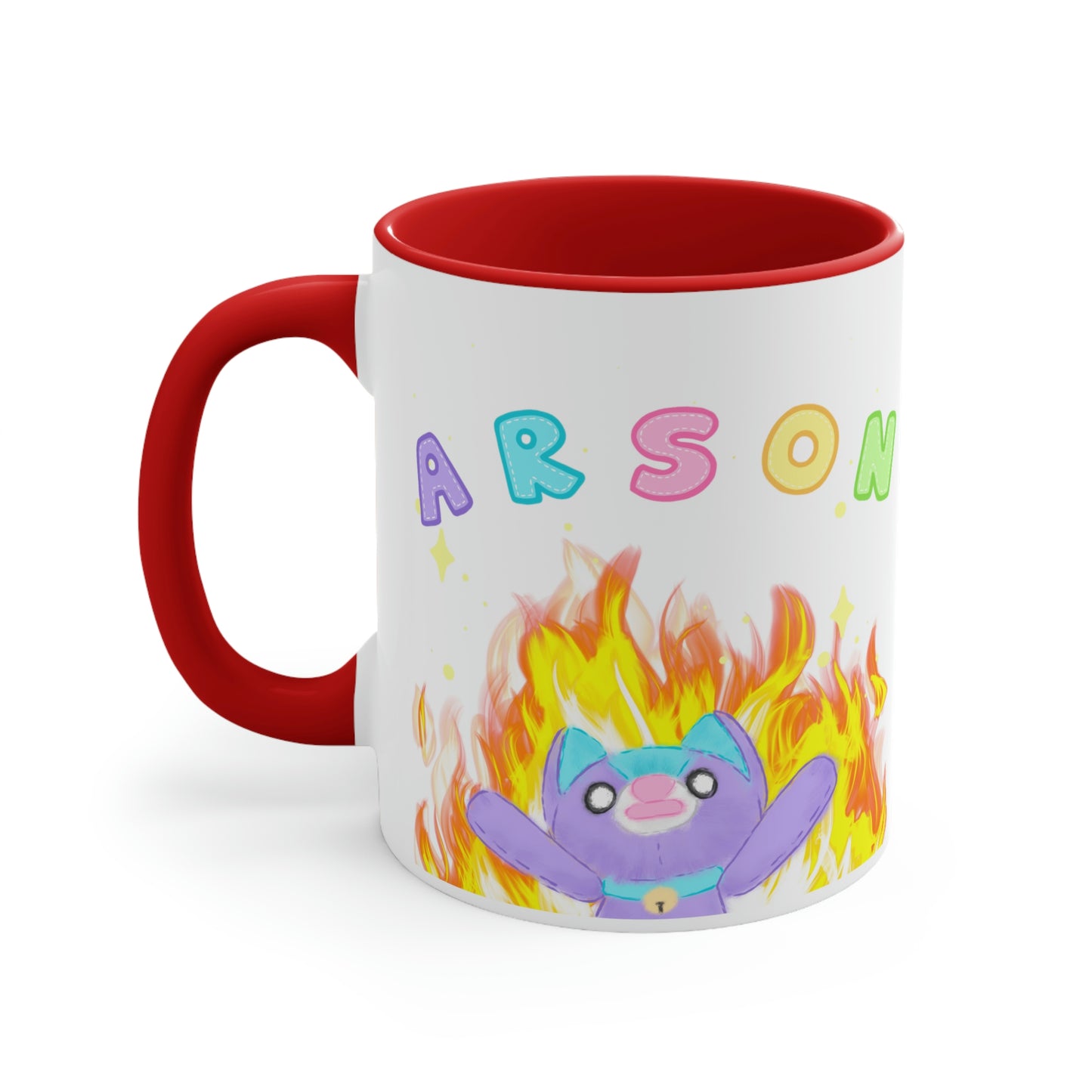 Cursed "Arson" Noopy - Two Tone Ceramic Mug