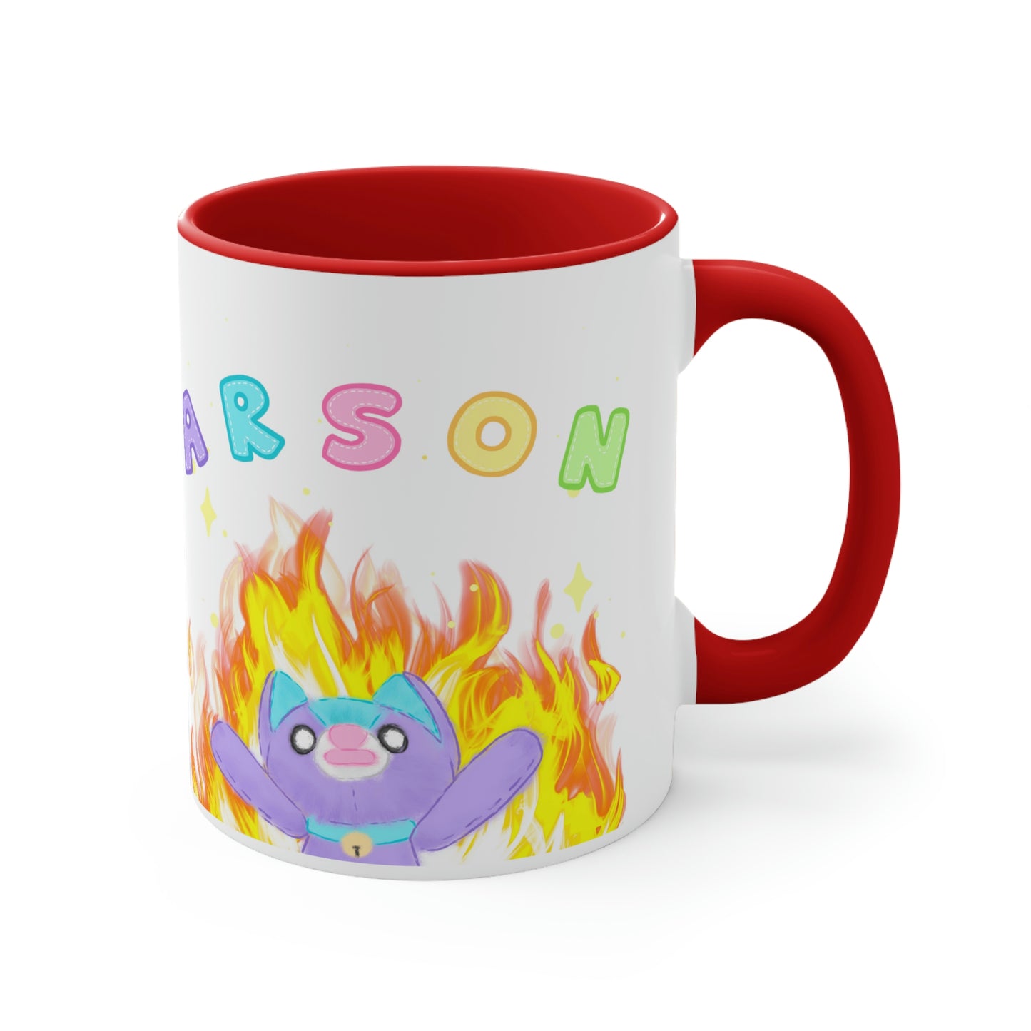 Cursed "Arson" Noopy - Two Tone Ceramic Mug