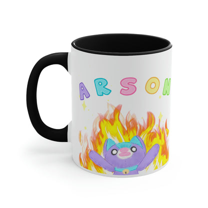 Cursed "Arson" Noopy - Two Tone Ceramic Mug