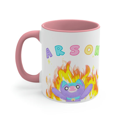 Cursed "Arson" Noopy - Two Tone Ceramic Mug