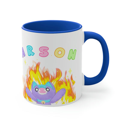 Cursed "Arson" Noopy - Two Tone Ceramic Mug