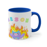 Cursed "Arson" Noopy - Two Tone Ceramic Mug