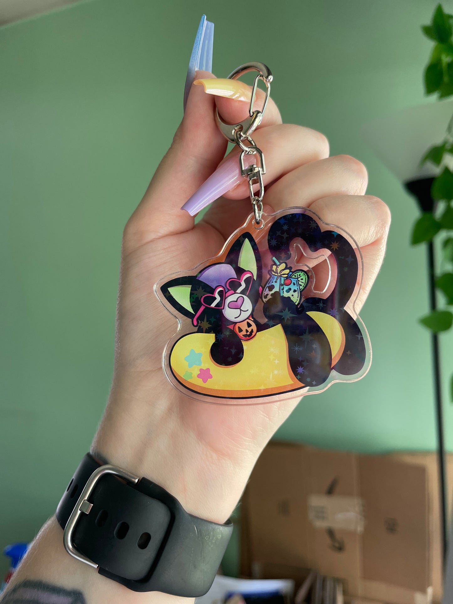 Floatin’ Noopy Acrylic Keychain