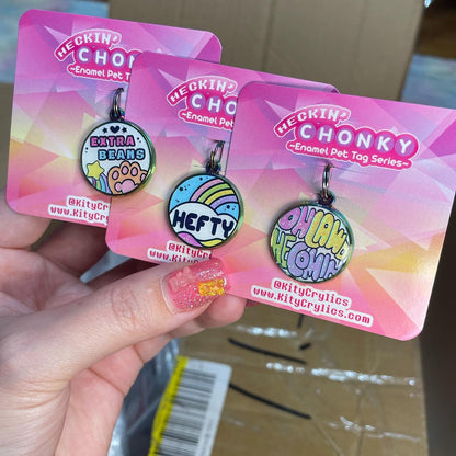 Heckin' Chonky Enamel Pet Tag - SALE!