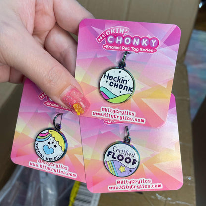 Heckin' Chonky Enamel Pet Tag - SALE!