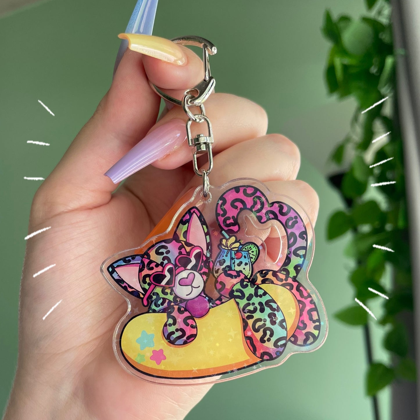 Floatin’ Noopy Acrylic Keychain