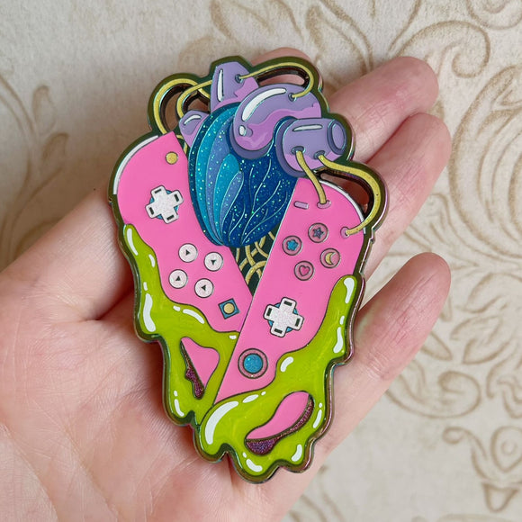 Heart of Control Enamel Pin - Collab