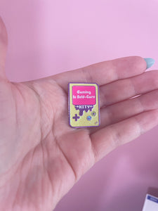 Mini Gaming Is Self Care Soft Enamel Pin