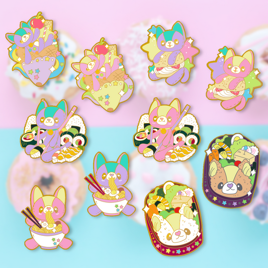Foodie Noopy Enamel Pin Series - Clearance!