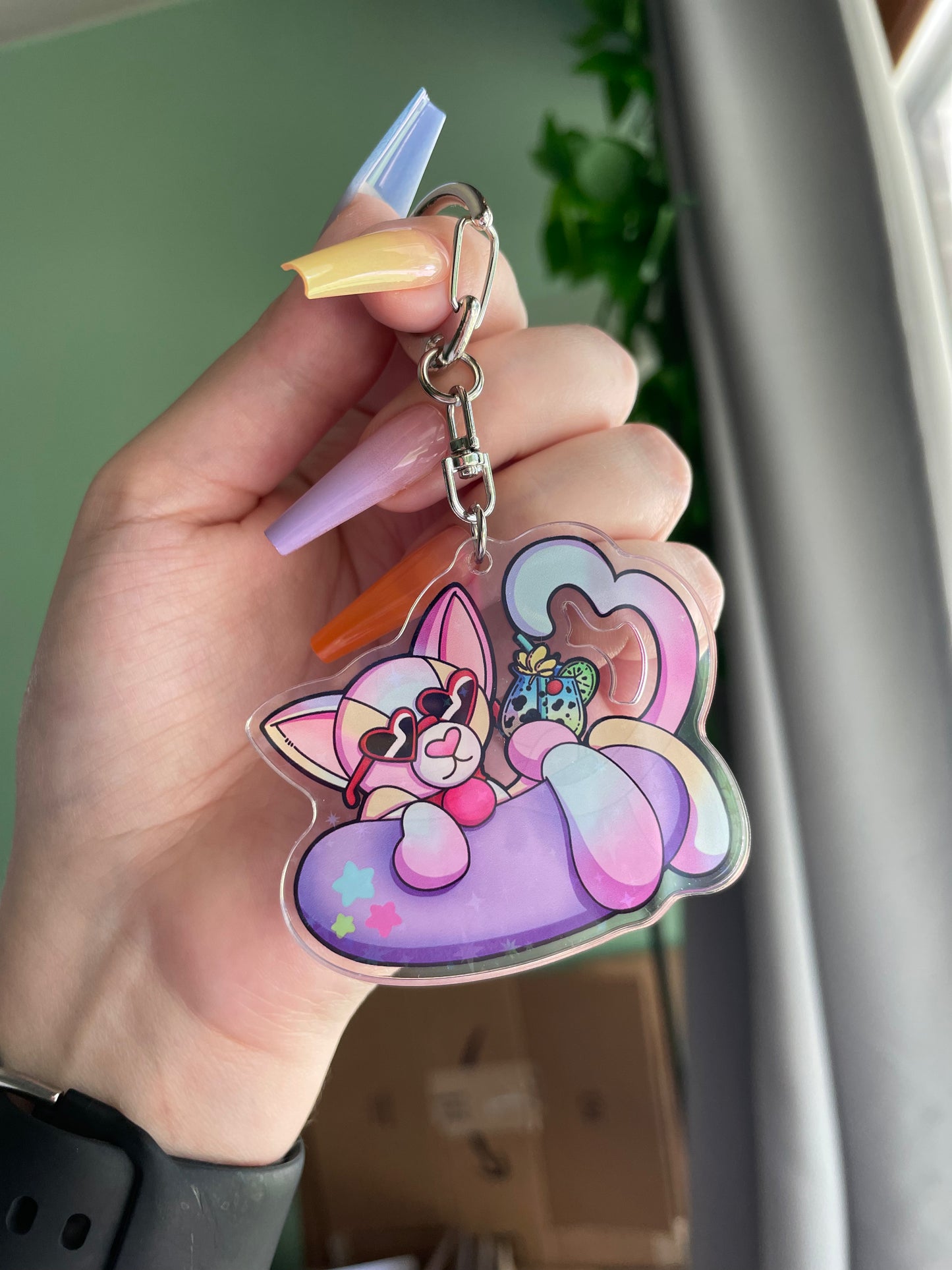 Floatin’ Noopy Acrylic Keychain